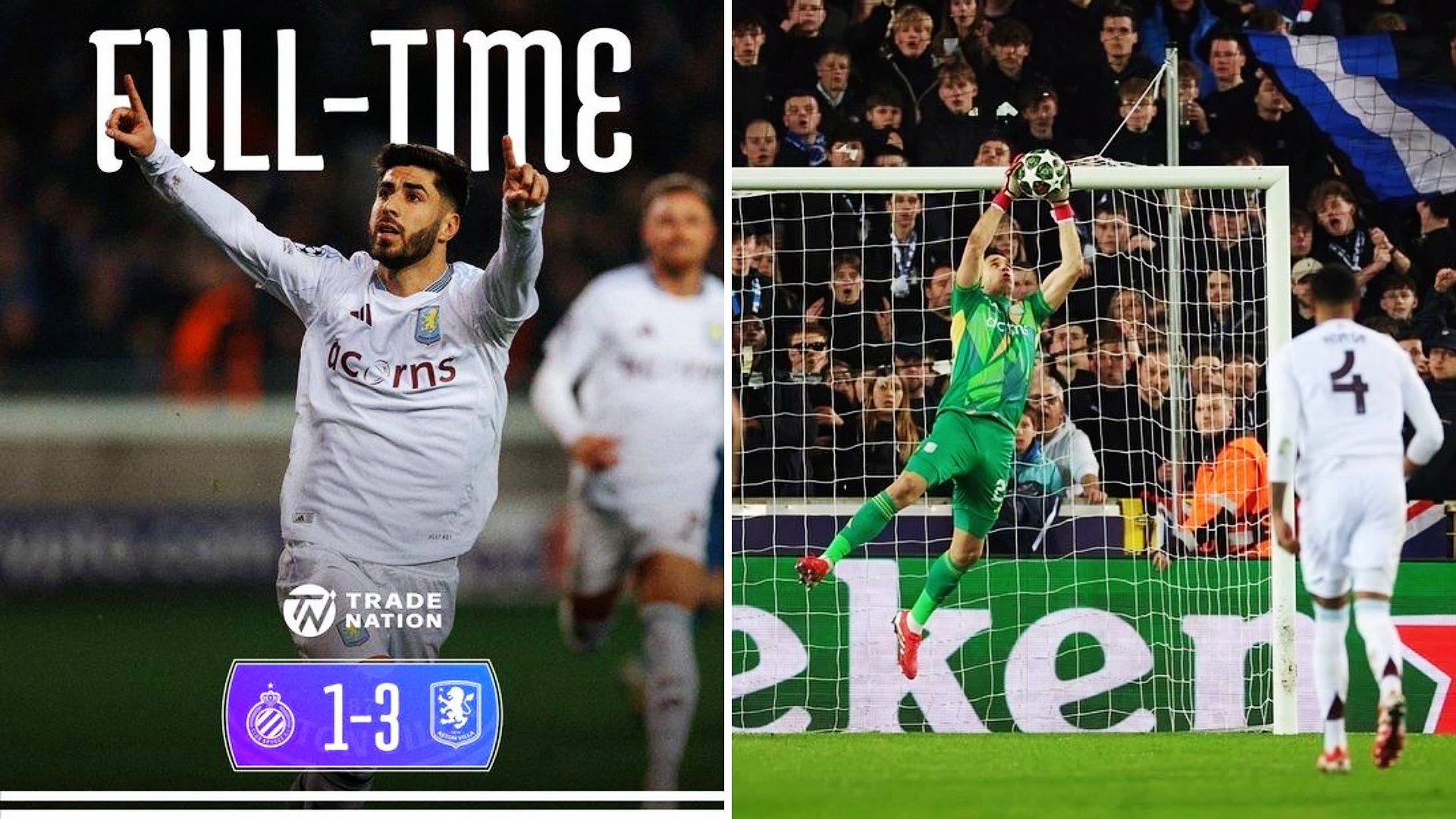 包含阿斯顿维拉客场击败伯恩茅斯，豪取三分的词条